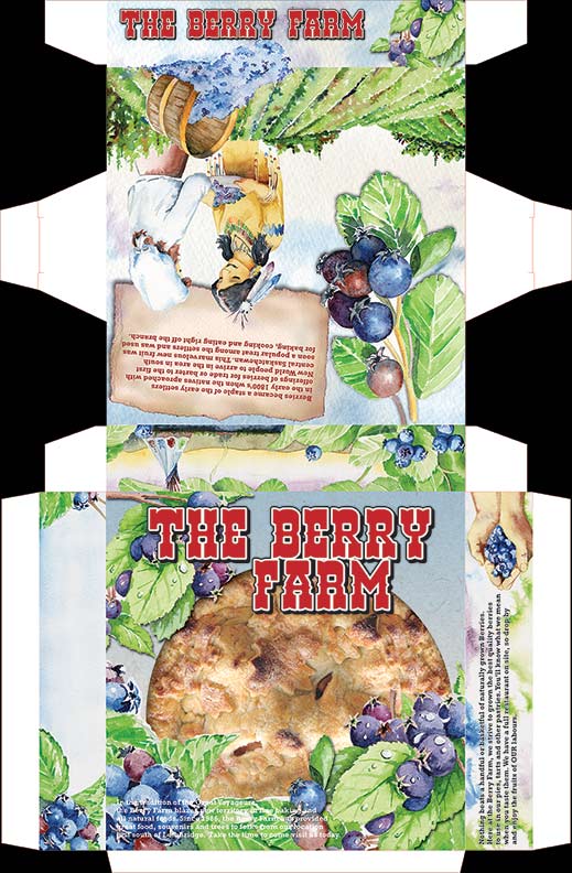 Berry Farm Pie Package Design