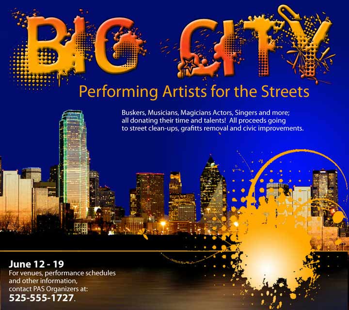 Big City Performing Arts Ad Layout
