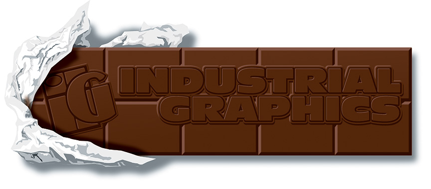Industrial Graphics Chocolate Bar Logo