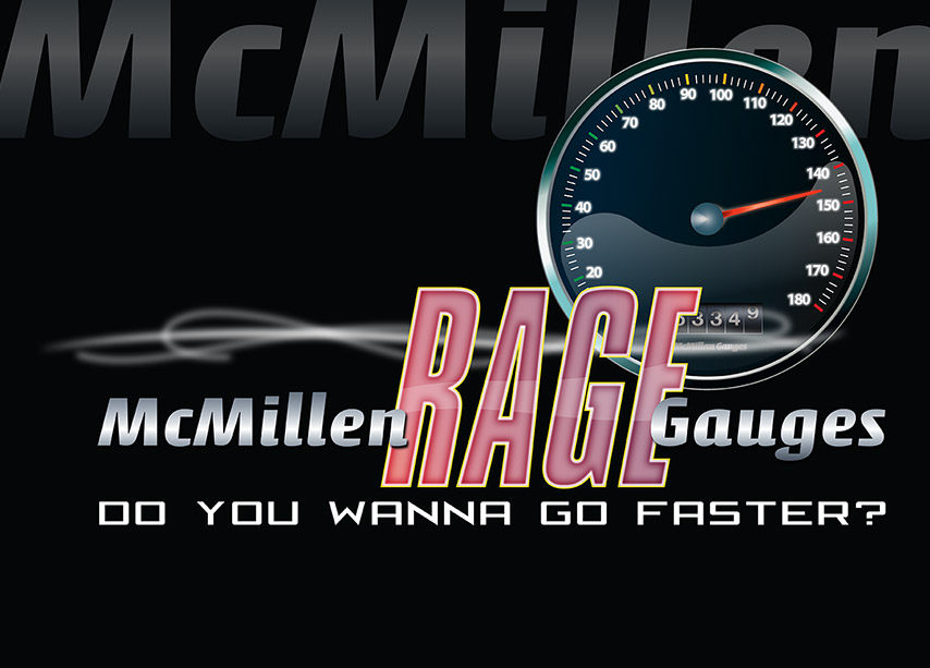 McMillen Rage Gauges Ad Layout