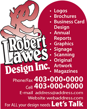 Robert Lawes Design Phone Book Ad