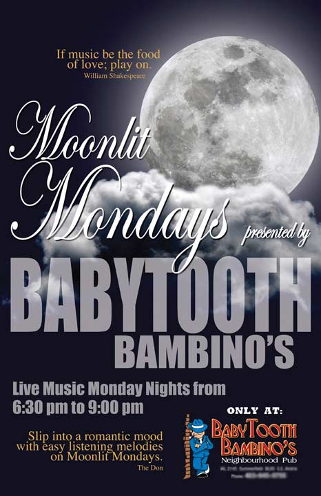 Moonlight Mondays Poster Layout