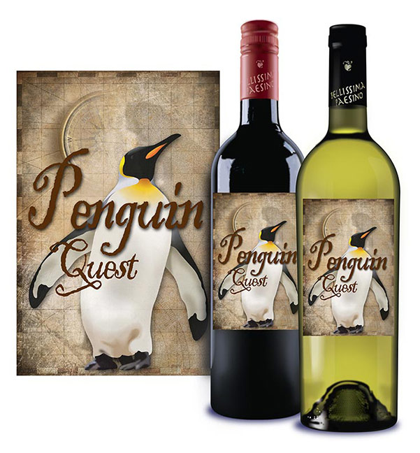 Penguin Wine Labels