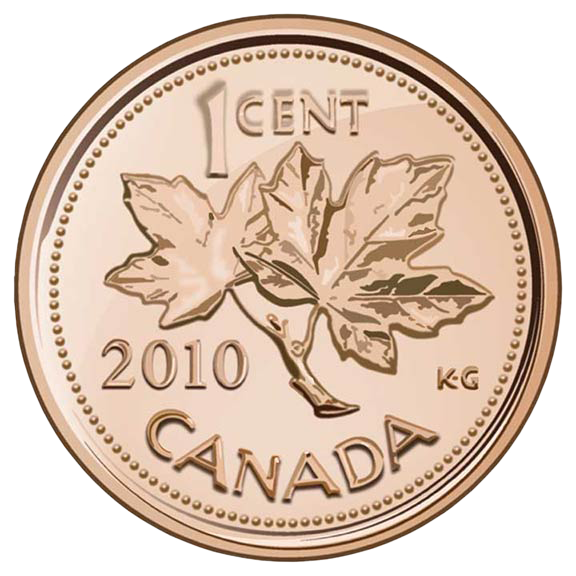 Adobe Illustrator Rendering of a Canadian Penny